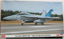 Палубный самолёт РЭБ EA-18G Growler ‘VAQ-135 Black Ravens’ Hasegawa 02000 1/72 возможен обмен, масштабные модели авиации, scale72