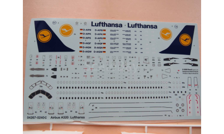 Пассажирский лайнер Airbus A320 Lufthansa Revell 04267 1/144 возможен обмен, сборные модели авиации, scale144