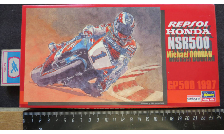 Гоночный мотоцикл Repsol Honda NSR500 Michael Doohan Hasegawa 1/24 возможен обмен, масштабная модель мотоцикла, scale24