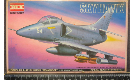 Штурмовик Douglas A -4E Skyhawk “Mongoose” Ben Hobby A24 (Tamiya)1/100 возможен обмен, масштабные модели авиации, scale100