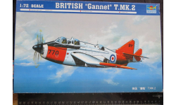 Палубный противолодочный самолёт British “Gannet” T.Mk.2 Trumpeter 1/72 Пакеты с деталями не открывались.  возможен обмен.