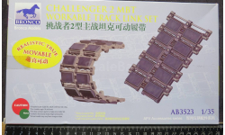 Сборные гусеницы для Challenger 2 MBT Workable Track Link Set Bronco 1/35 Пакет с деталями не открывался.