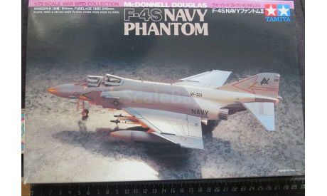 Палубный истребитель F-4S Navy Phantom Tamiya 60733 (Italeri) 1/72 Пакет с деталями не открывался., масштабные модели авиации, scale72