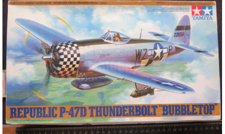 Тяжёлый истребитель Republic P-47D Thunderbolt “BubbleTop” Tamiya 1/48 возможен обмен, сборные модели авиации, scale48