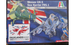 Война за Фолкленды Wessex UH.5 & Sea Harrier FRS.1 Falklands War Italeri 1/72 Две модели Пакет с деталями не открывался.