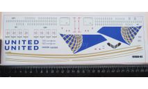 Декаль на Boeing 787-900 United Airlines 787900-04 Pas-Decals 1/144 A01, масштабные модели авиации, scale144