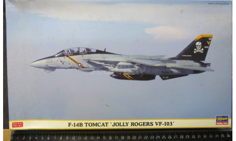 Палубный F-14B Tomcat Jolly Rogers VF-103 Hasegawa 1/72 возможен обмен, масштабные модели авиации, scale72