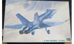 Ударный истребитель F-18A Hornet USMC Hasegawa 1/48 Как некомплект – начата сборка. Присутствует набор от Verlinden – смола + фототрав возможен обмен