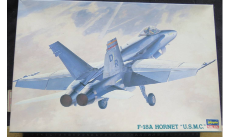 Ударный истребитель F-18A Hornet USMC Hasegawa 1/48 Как некомплект – начата сборка. Присутствует набор от Verlinden – смола + фототрав возможен обмен, сборные модели авиации, McDonnell, scale48