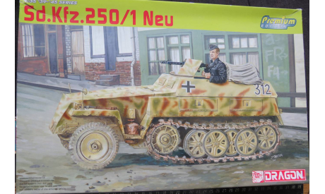 Легкий бронетранспортёр Sd.Kfz. 250/1 Ausf. B ’NEU’ Dragon 1/35 Пакет с деталями не открывался Возможен обмен., сборные модели бронетехники, танков, бтт, scale35