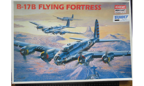 Тяжелый бомбардировщик Boeing B-17B Flying Fortress Academy/ Minicraft 2106 1/72 Нечастая модель. Пакет с деталями не открывался. возможен обмен, масштабные модели авиации, scale72