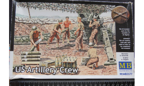 Миниатюра Расчёт U.S. Artillery Crew Master Box 1/35 Коробка повреждена  возможен обмен, фигурка, scale35