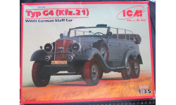 Штабной автомобиль Mercedes Typ G4 (Kfz.21) WWII German Staff Car ICM 1/35 возможен обмен