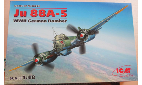 Бомбардировщик Ju 88 A-5 WW2 German Bomber ICM 48232 1/48  возможен обмен, масштабные модели авиации, scale48