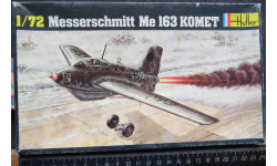 Реактивный ракетный истребитель - перехватчик Messerschmitt Me 163 + трактор Heller 1/72 Декаль в пятнах.  Редкий боксарт. возможен обмен