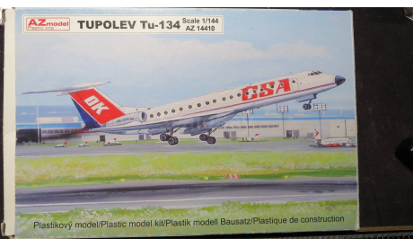 Пассажирский Tu-134 AZmodel 1/144, масштабные модели авиации, AZ model, scale144