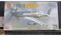 Истребитель P-51D Mustang Airfix 1/72, сборные модели авиации, scale72