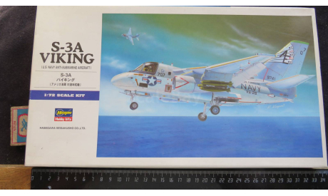 Противолодочный Lockheed S-3A Viking Hasegawa 1/72 Пакеты с деталями не открывались возможен обмен, масштабные модели авиации, scale72