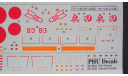 Декаль Ki-84 Kou “Tatebayashi Shinbutai PHU Decals /Platz HD7-2 1/72 возможен обмен, масштабные модели авиации, scale72