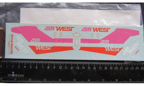 Декаль Boeing 727 -193 Air West   Scale –Master SM-6 1/144 возможен обмен, сборные модели авиации, Scale – Master, scale144