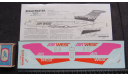 Декаль Air West Boeing 727 -193  Scale –Master SM-6 1/144 возможен обмен, сборные модели авиации, Scale – Master, scale144