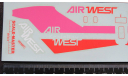 Декаль Air West Boeing 727 -193  Scale –Master SM-6 1/144 возможен обмен, сборные модели авиации, Scale – Master, scale144