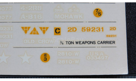 Декаль Dodge Staff Car WC56  Italeri 1/35, масштабные модели бронетехники, Tamiya, scale35