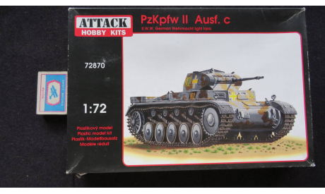 PzKpfw 2 Ausf.C Attack 1/72 возможен обмен, сборные модели бронетехники, танков, бтт, scale72