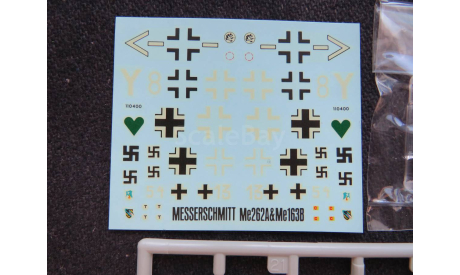 Истребители Messerschmitt Me 262A & Me 163B Tamiya PA-1023 1/100 2 модели Коробка повреждена.  возможен обмен, сборные модели авиации, scale100