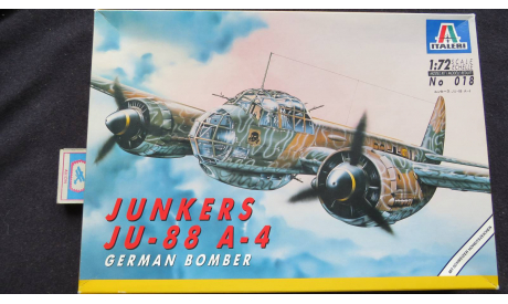 Junkers Ju-88 A-4 German Bomber Italeri 1/72 возможен обмен, сборные модели авиации, scale72