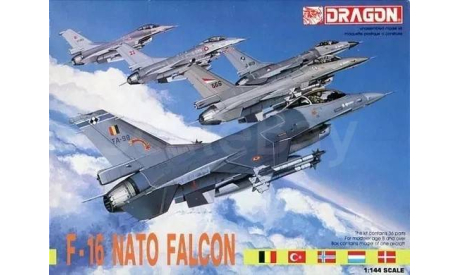 Многоцелевой истребитель General Dynamics F-16 Nato Falcon Dragon 4545 1/144 Как некомплект возможен обмен, сборные модели авиации, scale144