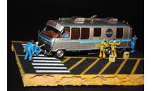 Диорама макет космос космонавты астронавты NASA кемпер Airstream Excella 1/43, масштабная модель, scale43