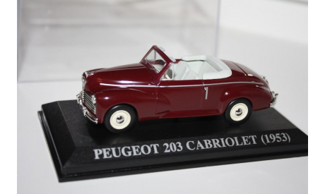 Масштабная модель 1/43 Peugeot 203 Cabriolet (1953) - Altaya, масштабная модель, scale43