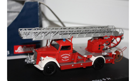 SCHUCO 03071 OPEL BLITZ S 3T Feuerwehr FIRE ENGINE 1/43, масштабная модель, scale0