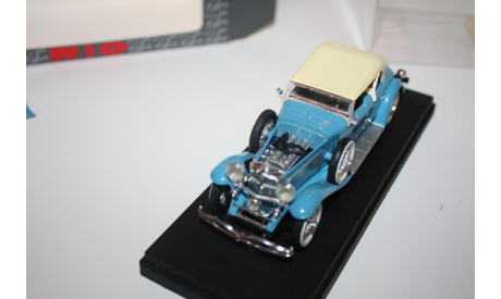 RIO MODELS 45 DUESENBERG SJ TORPEDO PHAETON CABRIOLET 1934 LIGHT BLUE 1/43, масштабная модель, scale0