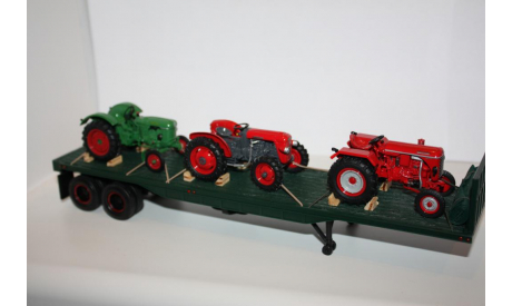 Грузовик Peterbilt Model 380 1949 с прицеп с тракторами 1/43, масштабная модель, 1:43, Конверсии мастеров-одиночек