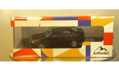 ВАЗ 2170 Приора черная, масштабная модель, ARMODEL, scale43