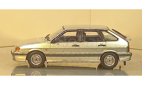 ВАЗ 2114 серебристая, масштабная модель, ARMODEL, scale43