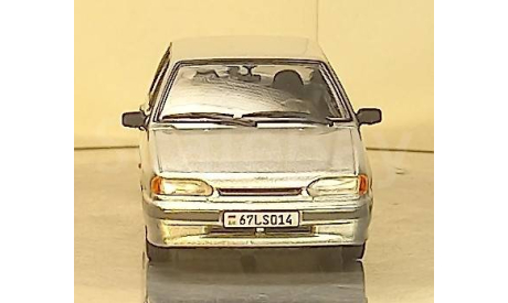 ВАЗ 2114 серебристая, масштабная модель, ARMODEL, scale43