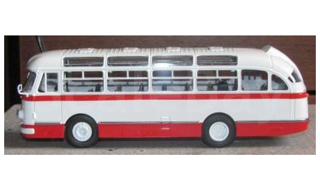 ЛАЗ-695Е красный первый выпуск, масштабная модель, Classicbus, scale43