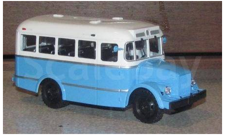 КАВЗ 671 Классикбус голубой, масштабная модель, 1:43, 1/43, Classicbus