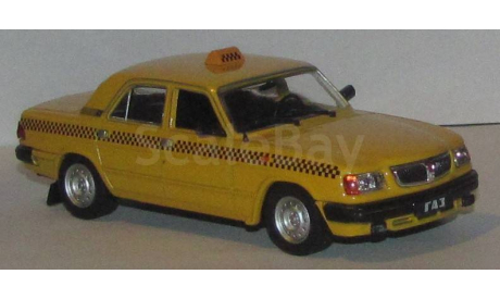 ГАЗ 3110  такси номер АНС 09, журнальная серия масштабных моделей, 1:43, 1/43, Автомобиль на службе, журнал от Deagostini