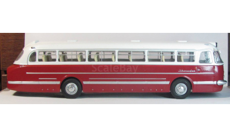 Икарус 55 бордовый первая партия Классикбас, масштабная модель, scale43, Classicbus, Ikarus