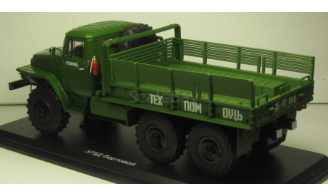 Урал 375Д бортовой ССМ 1055, редкая масштабная модель, Start Scale Models (SSM), scale43