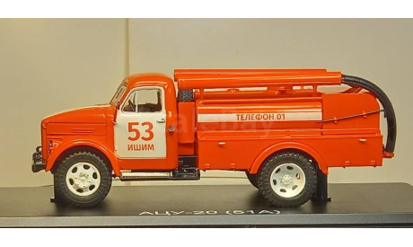 АЦУ-20(51А) пожарный ССМ 1591, редкая масштабная модель, Start Scale Models (SSM), ГАЗ, scale43