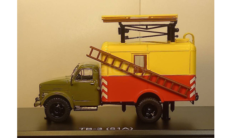 ТВ-3(51А) ремонт контактных сетей  SSM1627, редкая масштабная модель, scale43, Start Scale Models (SSM), ГАЗ