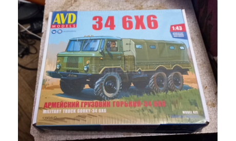 ГАЗ 34 тент КИТ, сборная модель автомобиля, Start Scale Models (SSM), scale43