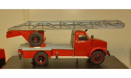 ГАЗ 51 АЛГ-17 пожарная лестница, масштабная модель, МХВ, scale0