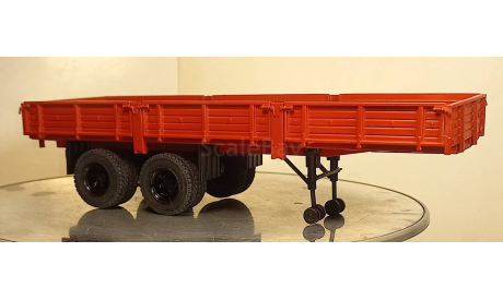 Полуприцеп КАЗ-717 коричневый, масштабная модель, МХВ, scale43