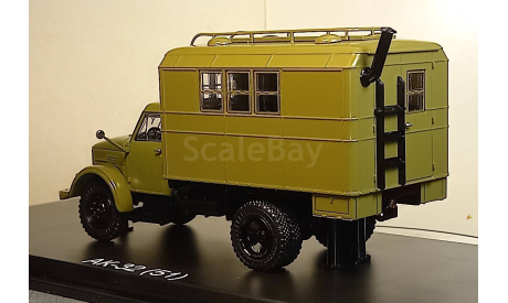 АК-32(51) кунг хаки ССМ 1631, редкая масштабная модель, Start Scale Models (SSM), ГАЗ, scale43